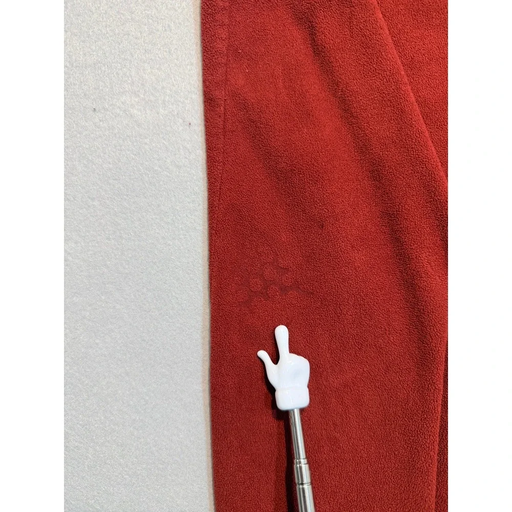The North Face Mens Pullover TKA 100‎ Fleece Quarter Zip Red Sweater Large